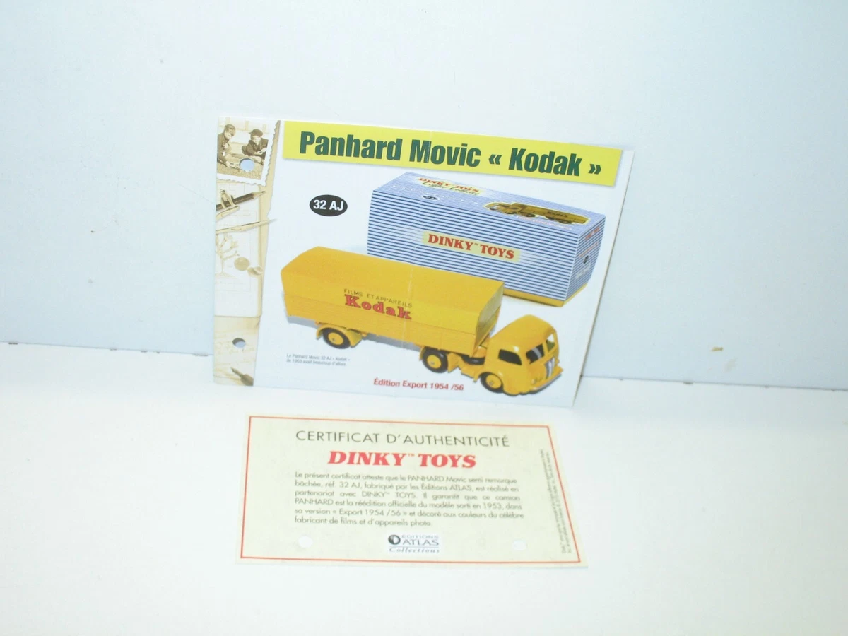 Boîte Reproduction Dinky Toys N°32 AJ - Tracteur Panhard Avec Remorque