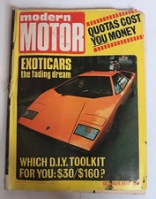 Modern Motor Magazine 1975 Lamborghini Exotic Cars