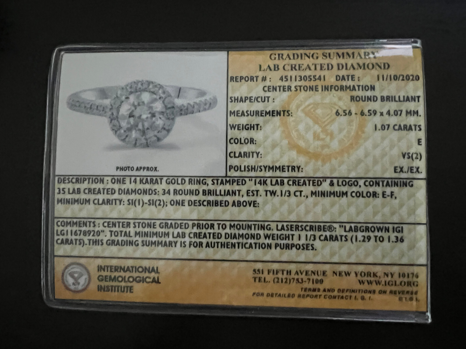 Simulated/lab created diamond wedding ring set fo… - image 2