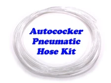 10 ft Clear Autococker Pneumatics Air Hose Kit - Cocker Pneu Front Block