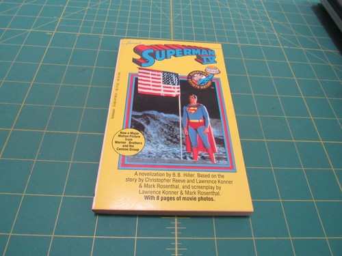 SUPERMAN IV BY B.B. HILLER 1987 POINT BKS MOVIE TIE - 第 1/3 張圖片