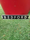 VINTAGE BEDFORD VAN/LORRY BONNET/REAR DOOR TIN SIGN