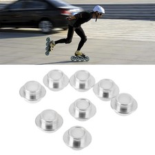 8Pcs Skateboard Scooter Roller Inline Skate Wheels Bearing Spacer Accessory 8mm