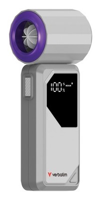 Verbatim Cool 'n' Go AirJet Grau, Lila Tragbarer Ventilator