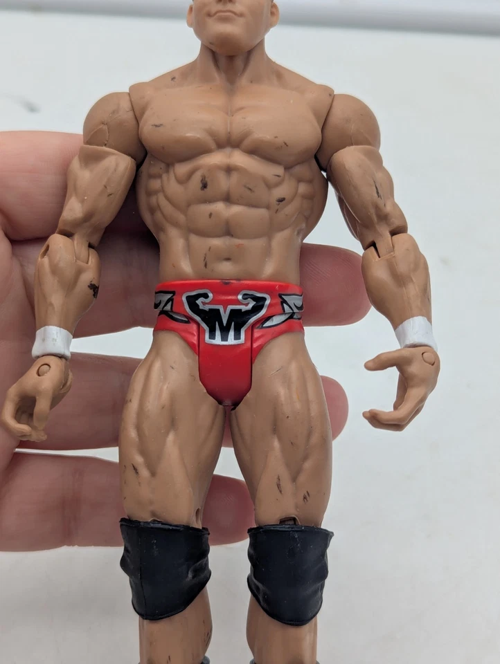Figura de acción de lucha libre WWE Chris Masters Mattel Basic Series 8 Red Scuffs Tna Foto 4 de 4