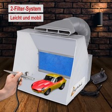 ABSAUGANLAGE AIRBRUSH FARBNEBEL SPRITZKABINE ...
