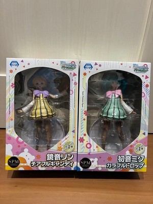 Hatsune Miku Colorful Drop & Kagamine Rin Cheerful Candy SPM Figures New