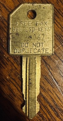 ESD Coin money box KEY Code 206067