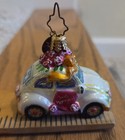 CHRISTOPHER RADKO  JUST MARRIED BEETLE/Volkswagen CAR - GLASS ORNAMENT — photo 5