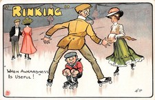 POSTCARD COMIC RINKING  WHEN AWKARDNESS IS USEFUL