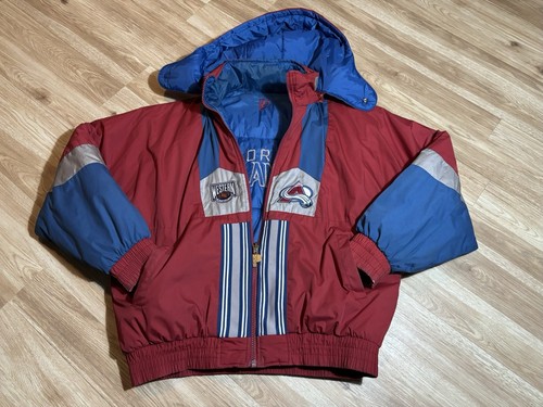 VTG Colorado Avalanche Pro Player Reversible Jacket Size XGD/XL Used Please Read
