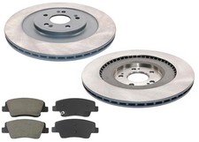 Rear Coated Disc Brake Rotors & Brake Pads for Genesis G90 2023 2024 2025 3.5L