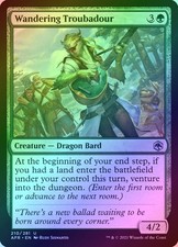 Wandering Troubadour Foil 210 Adventures In The Forgotten Realms Afr Mtg Magic