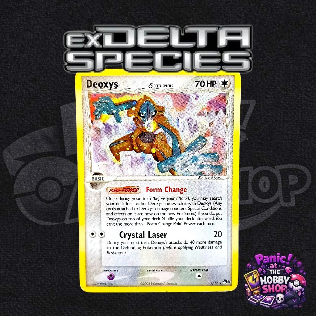 Pokémon TCG Deoxys Delta Species 2/17 Pop Series 4 Holo Rare MP