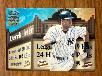 2000 Crown Royale Feature Attractions DEREK JETER Yankees HOF