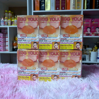   Extract  Egg Yolk Soap  Face & Body. Lab White Arbutin & Kojic 