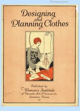 1920s Mary Brooks Picken Woman's Institute Sewing Book 415 Designing & Planning