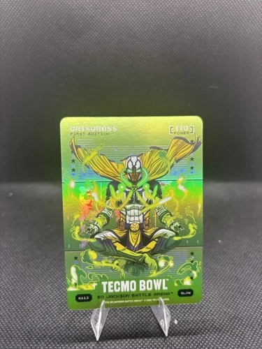Bo Jackson battle Arena Tecmo Bow Case Hit Green Glow Criscross! SSP! 🔥