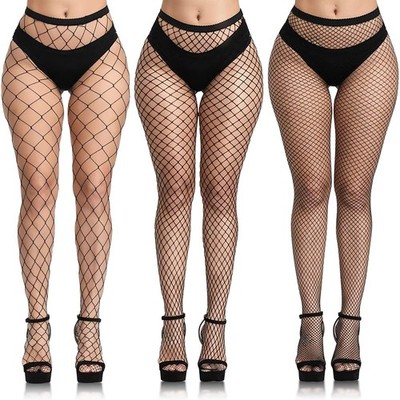 Black Fishnet Stockings for Women Fishnet Tights Plus Size One Size Fit All