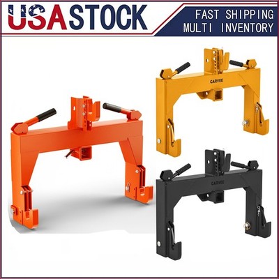 Adjustable Bolt 5-Level Quick Hitch 3 Point With 2'' Receiver For CAT 1 Tractor