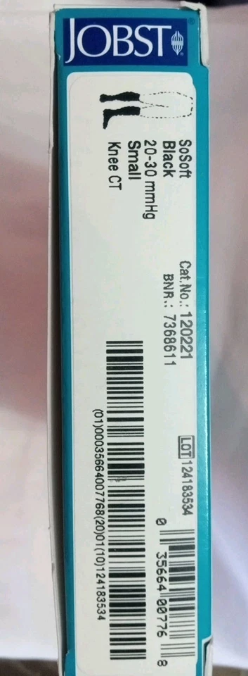 Meias de compressão Jobst soSoft 120221 preto-joelho pequeno CT - Imagem 2 de 3