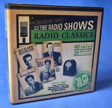Old Time Radio Shows Radio Classics (40 Shows, 20 Hours, 20 CDs) and 1 DVD TV