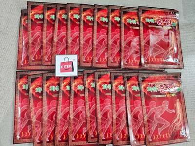 Power Red Ginseng Patch / Saponin Health Hot Pad [20 Pack / 400Sheets] /Tracking