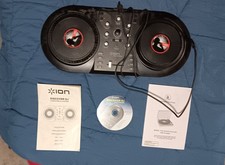 Ion Discover DJ Dual Turn Table - has MixVibes Software Disc - Open box USED