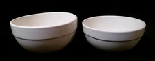 NWOT 2 PC SET of FIGMINT GLAZED STONEWARE SERVING/MIXING/NESTING BOWLS