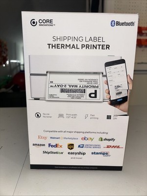Chi♡ページ　qm Core Innovations CPS550 Bluetooth Thermal 4x6 Shipping Label