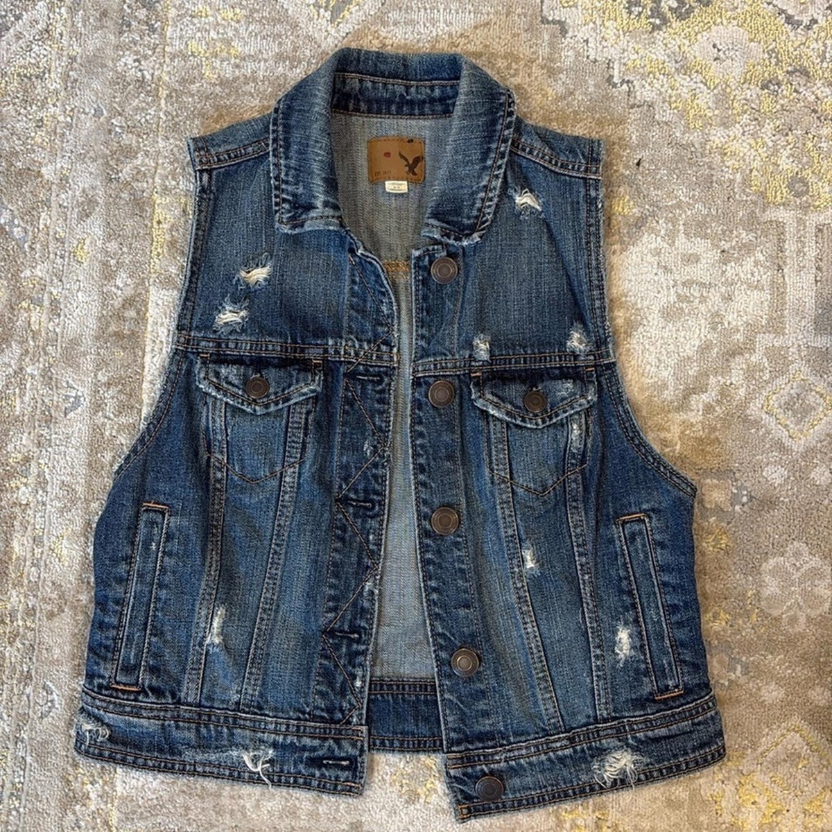 American Eagle Denim Vest View 2