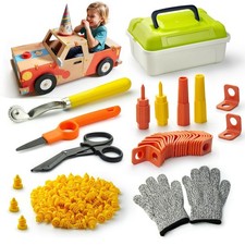 Kids Cardboard Cutter Safe Tool Set 150 Pcs Cardboard Construction Kit for...