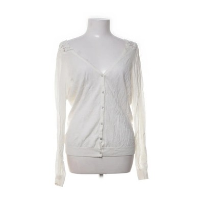 Befree, Strickjacke, Damen, Größe: L, Weiß, Baumwolle, Einfarbig #9kv