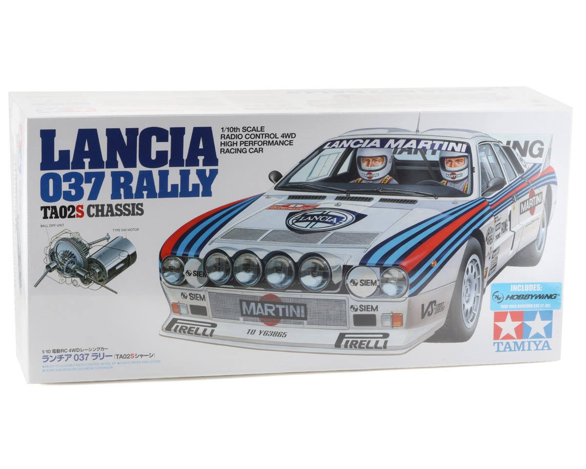 Tamiya Lancia 037 1/10 4WD Electric Rally Car Kit (TA-02S