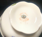 Lefton China Hand Painted Tea Cup Scalloped Edges Purple Violet Gold Trim — photo 4