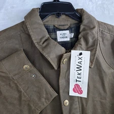 Flint and Tinder Waxed Feild Jacket Mens 2XL British Millerain TekWax Chore Barn