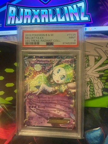 2013 Pokemon Legendary Treasures Radiant Collection Meloetta EX RC11 PSA 9 MINT