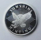 Sunshine Minting SMI Eagle Logo Half Troy oz .999 Fine Silver Round