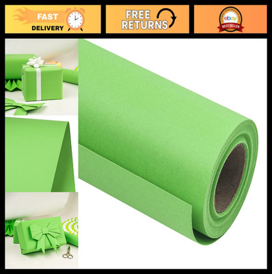 Light Green Kraft Paper Roll 18'' x 100ft - Recyclable for Crafts, Wrapping, Ship