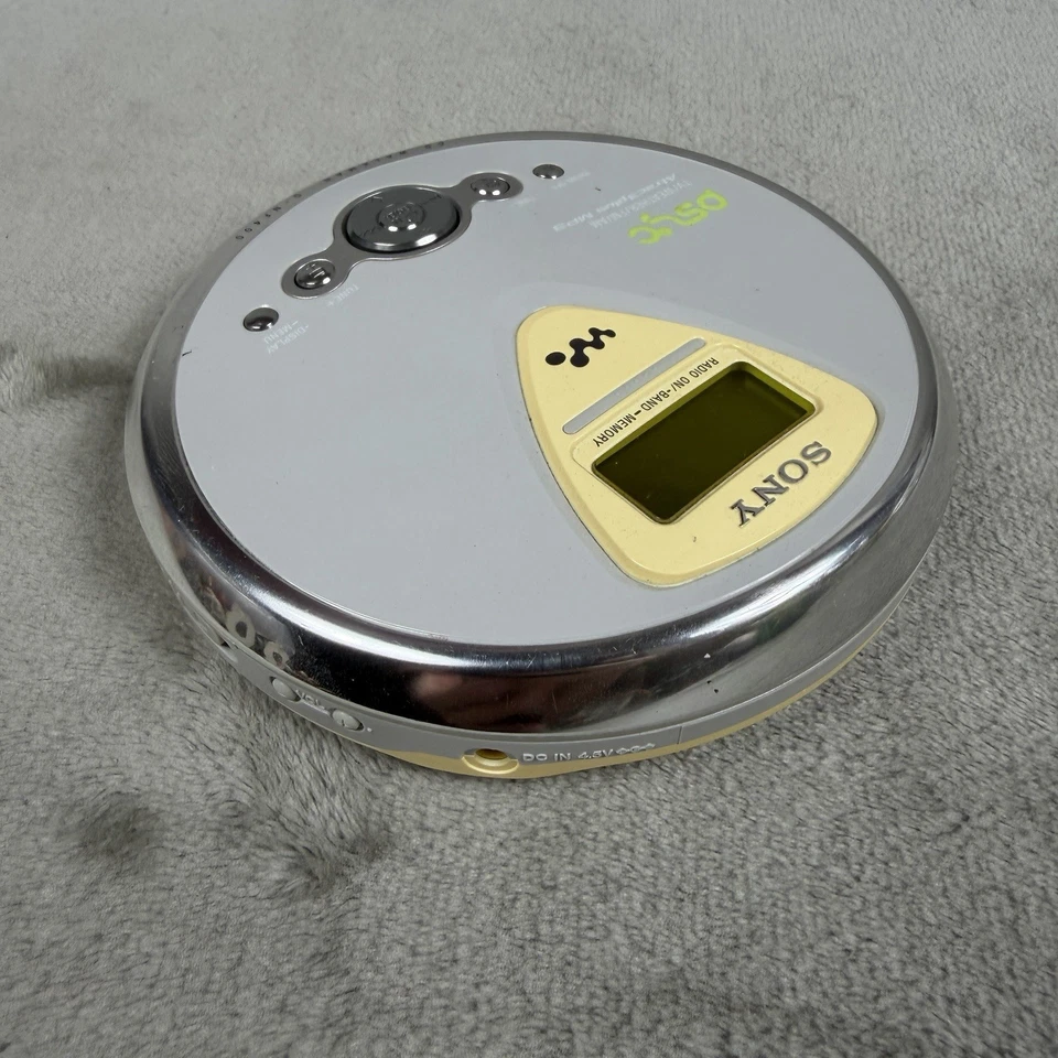 Sony Psyc CD Walkman D-NF400 Portátil ATRAC3 MP3 FM AM Weather Discman PROBADO Foto 2 de 4