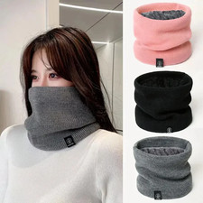 Thick Knit Snood Scarf Unisex - Cashmere Feel Neck Warmer, Winter Warm Windproof