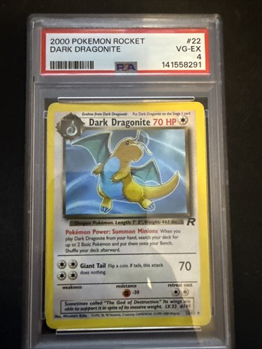 Dark Dragonite (Unlimited) graded PSA 4 for sale on eBay