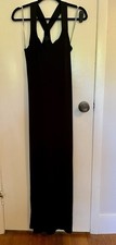 Athleta Women’s Black Racerback Maxi Dress sz XS Built in Bra
