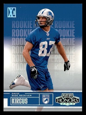 2003 Playoff Honors X's #128 David Kircus Rookie Card RC /100