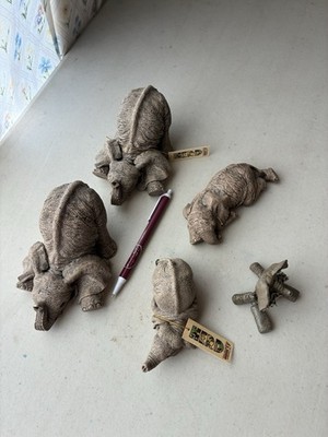 elephant sculptures The Herd 4 Pcs.