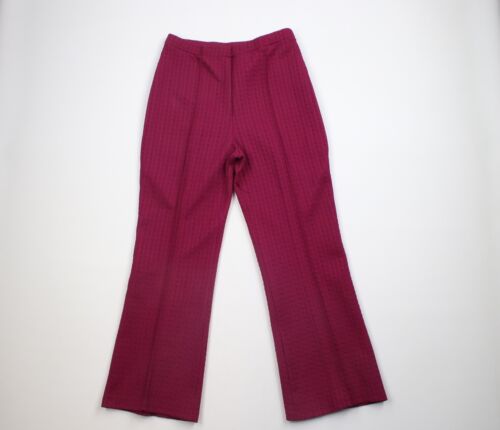 Vtg 60s 70s Streetwear Womens 16 Geometric Knit W… - image 1