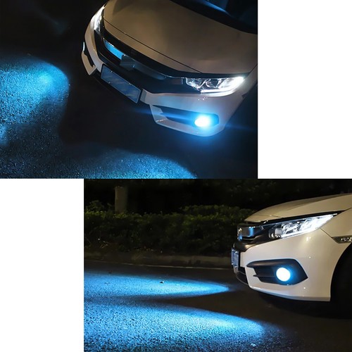 2X 9005 HB2 LED Combo Headlight Fog Light Kit High Low Beam Bulb Ice Blue 8000K - Picture 10 of 11