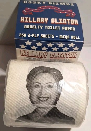 Hillary Clinton Toilet Paper Collectible Novelty Toilet Paper Gag Gift Fun New - Picture 5 of 5