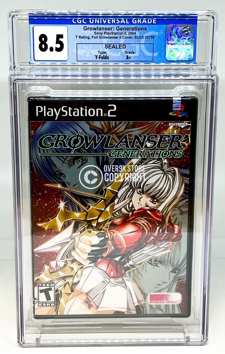Growlanser: Generations - PS2 - CGC 8.5 A+ Sealed Graded Not VGA
