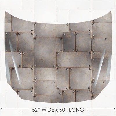 Corroded Patch Plates Truck / Car Hood Decor Decal Premium Re-Skin